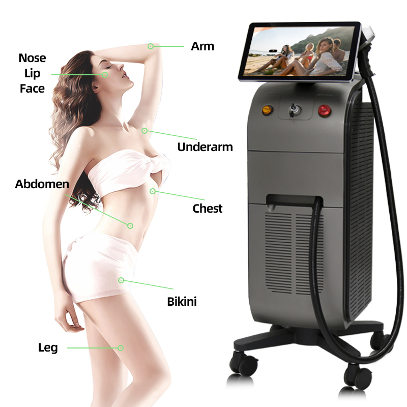Hair Removal Laser Machine Titanium with One Handle Laser Hair Removing