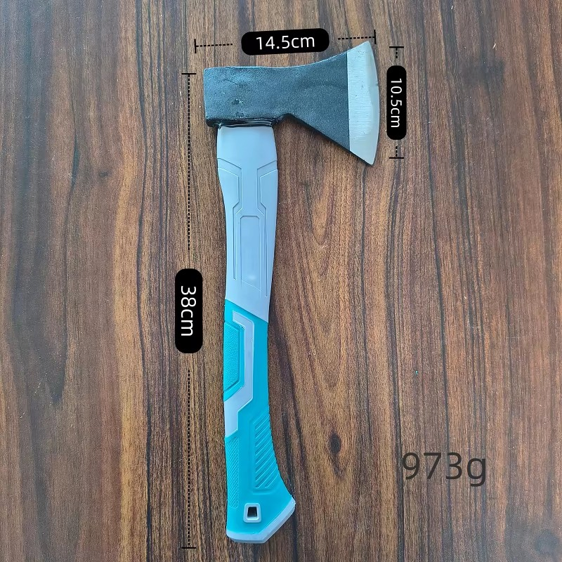Manufacturer High Quality Carbon Steel Forged Axe Fiberglass Handle Outdoor Camping Tool