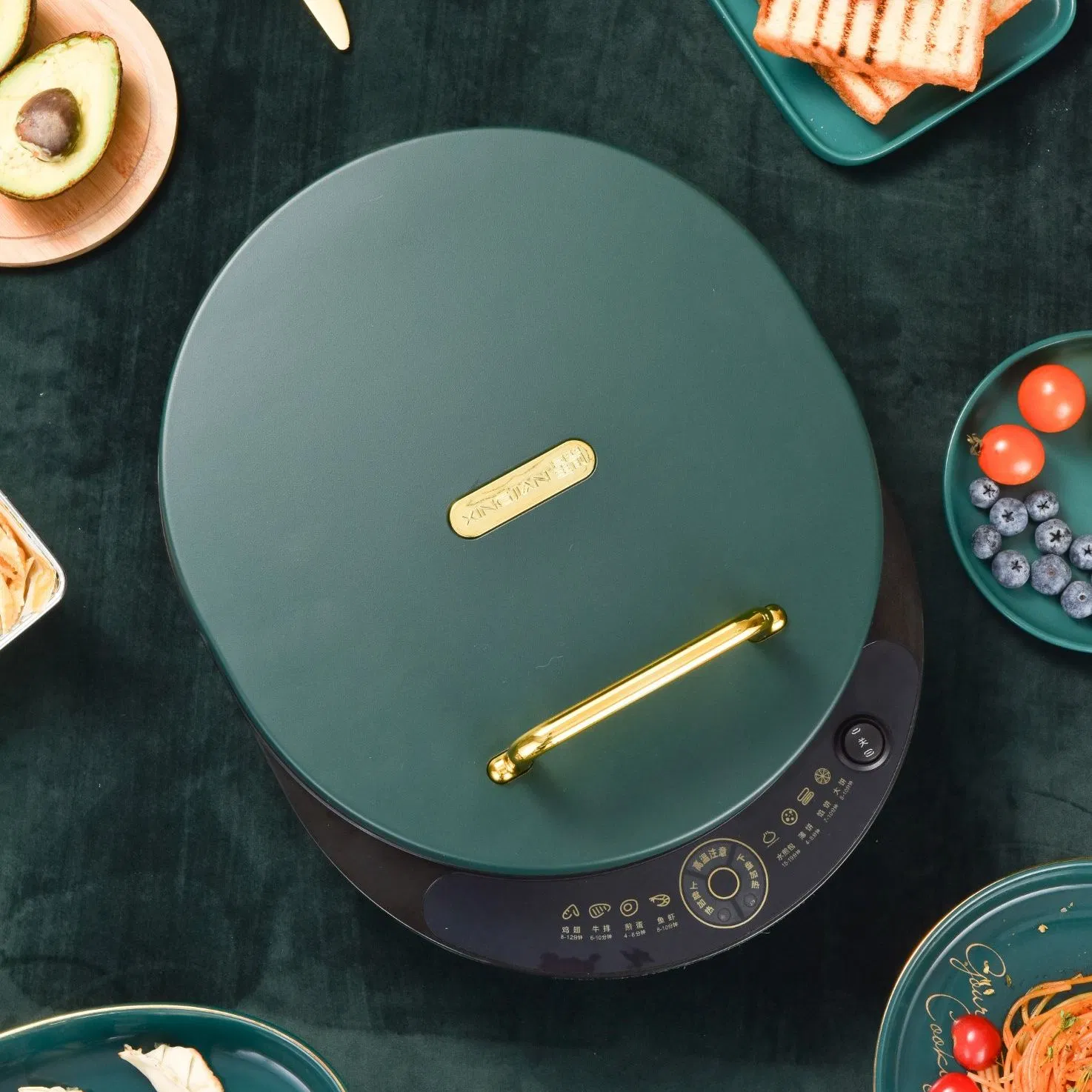 Multipurpose Electric Pan Non Stick Double Sided Electric Pizza Pan
