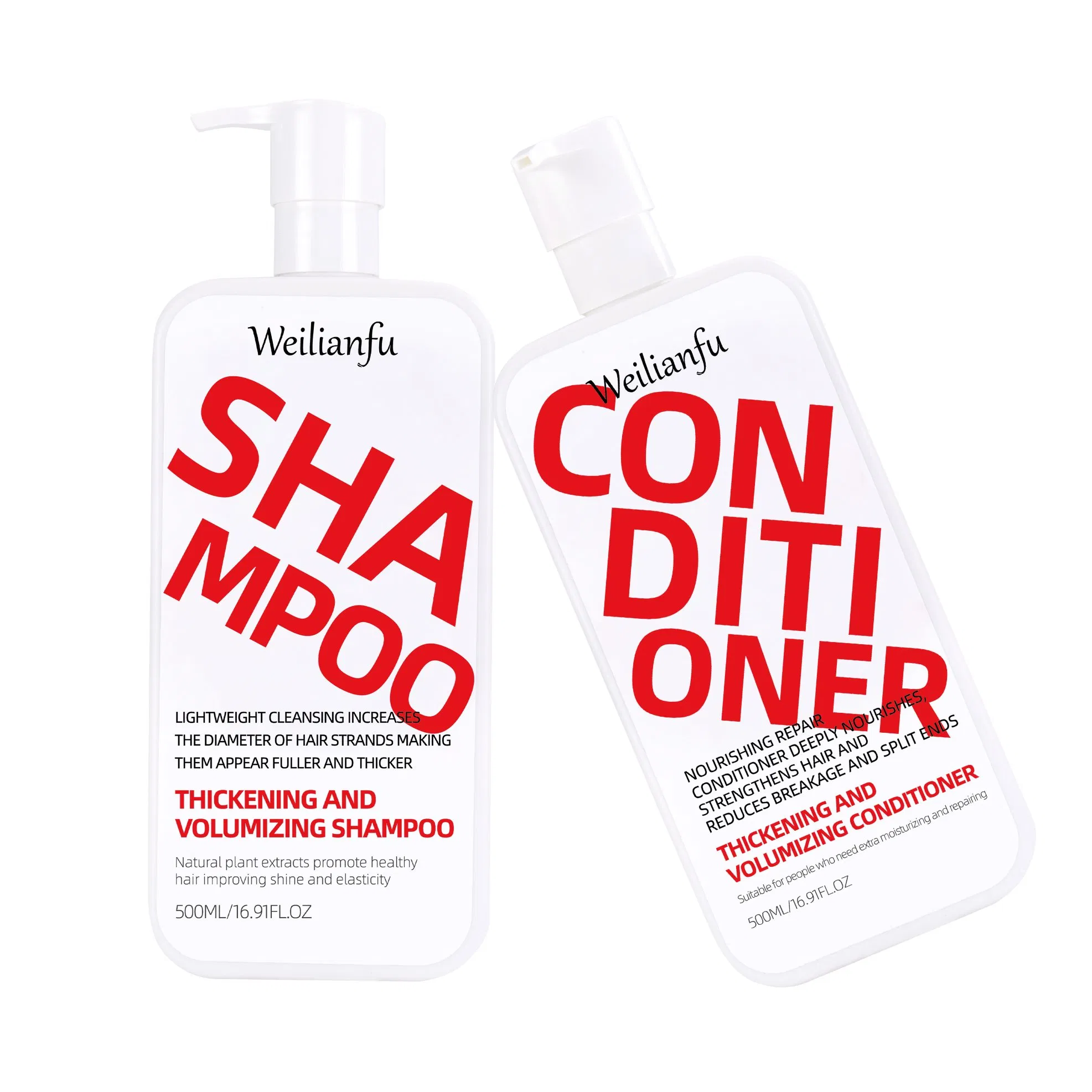 Customized Thickening Volume Hair Shampoo & Conditioner Oil Control for Lightweight, Refreshing Feel Sulfate Free Formula for Healthy, All Type Hair