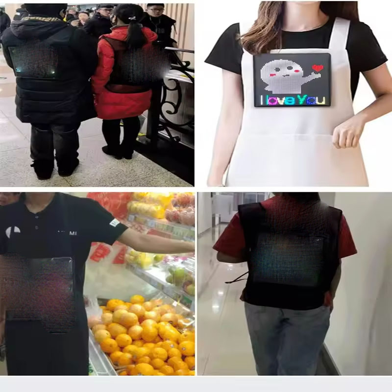 Hot Selling Bright Rechargeable Programmable Waterproof LED Vest