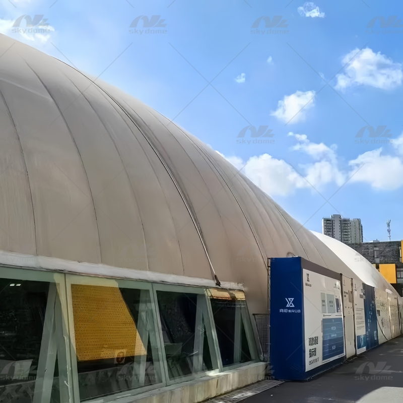 Spacious All-Weather Sports Air Dome with High Strength PVDF
