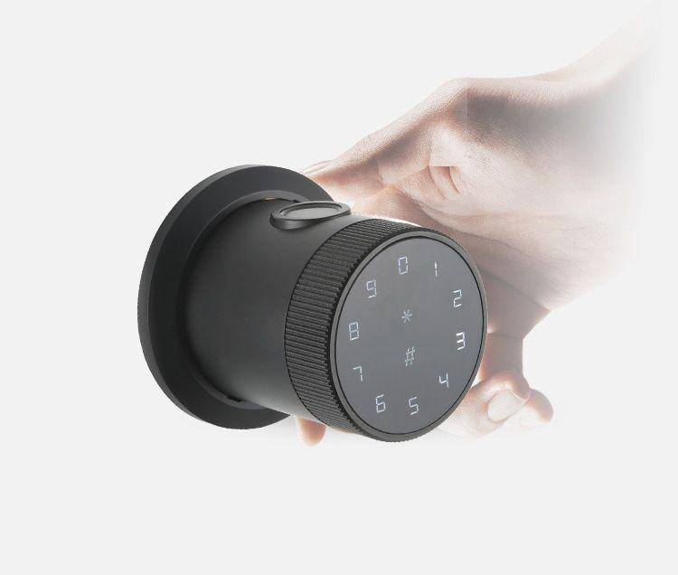 Fingerprint Hotel APP Bluetooth Remote Password Cylindrical Smart Door Lock