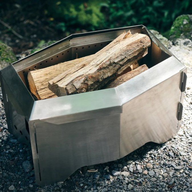 Fire Pit Portable Charcoal Fire Pit for Backyard Barbecue and Camping