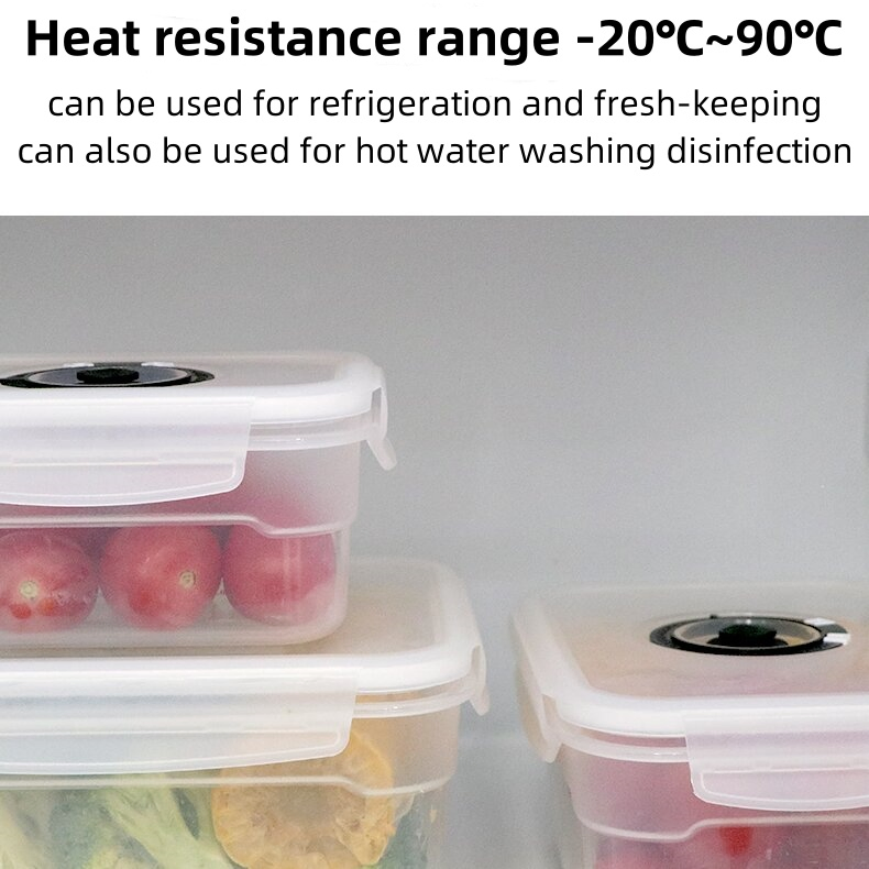Bestfull Fresh Extended Stackable Vacuum Plastic Food Storage Container with Vacuum Pump