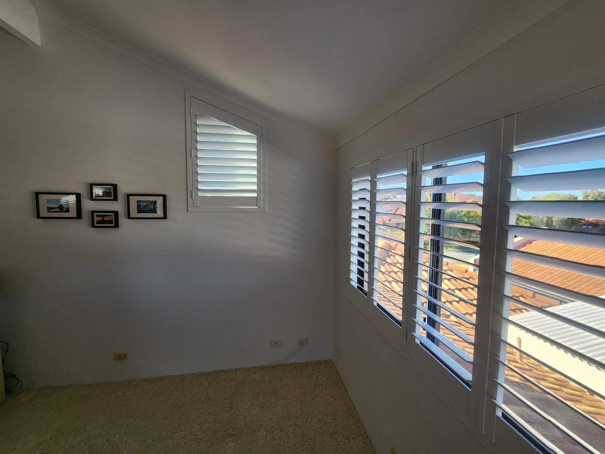 PVC Plantation Shutters Special Shape Plantation Shutters Customized Window Shutters