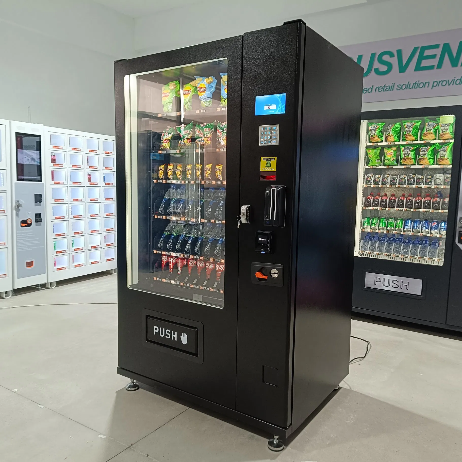 Focusvend Cost-Effective Vending Machine for Combo Snack and Drinks Supports Card Payment
