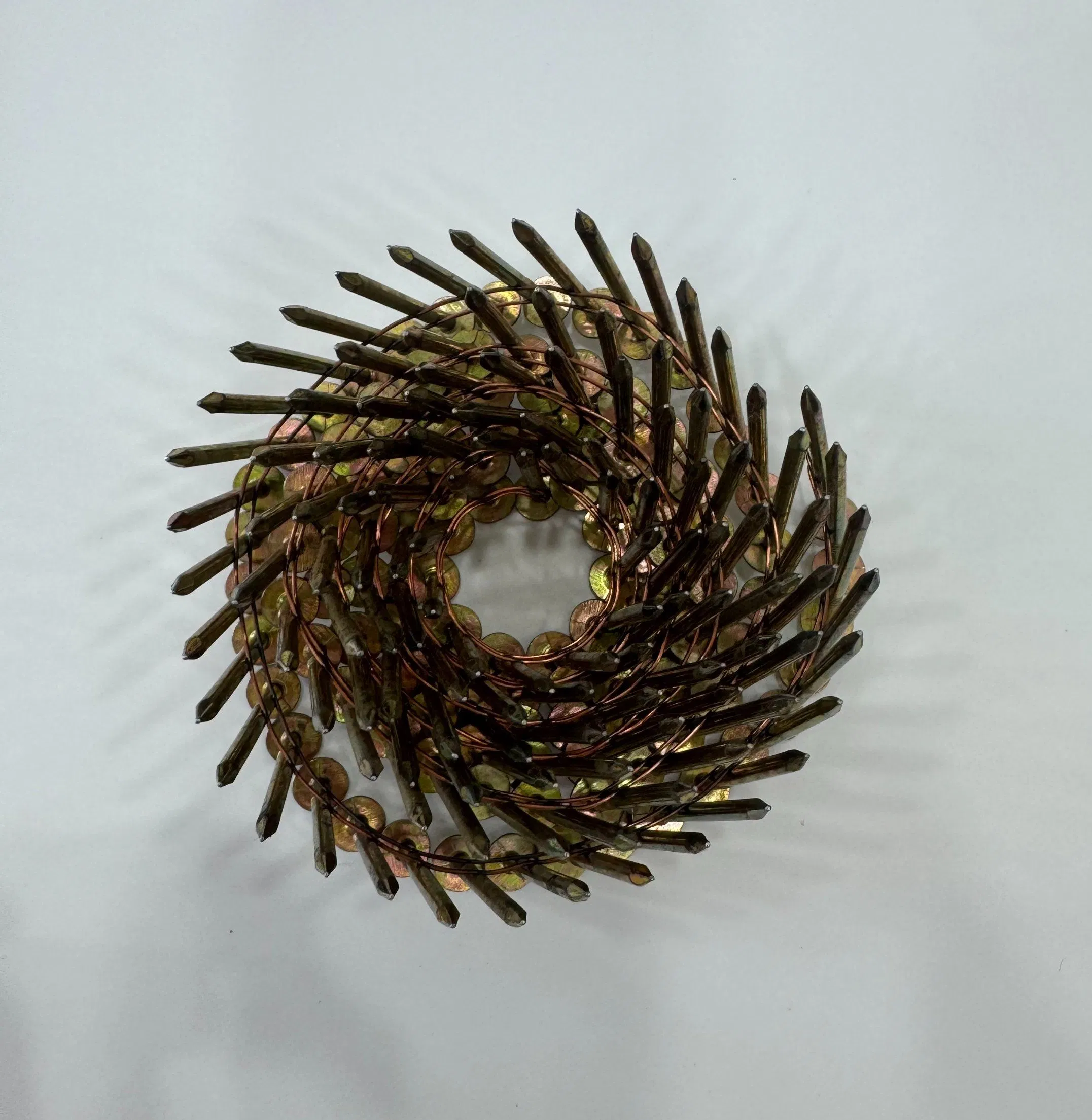 Prolonged Durability Color Coated Bare Rod Coil Roofing Nails for Roof Installation