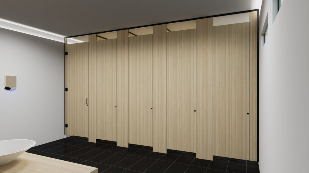 High Pressure Compact Laminate Fireproof HPL Sheet for Public Restroom Cubicle Divider Panels