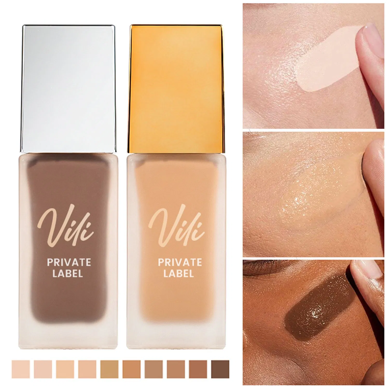 OEM Cosmetics Matte Liquid Foundationfull Coverage Foundation Makeup