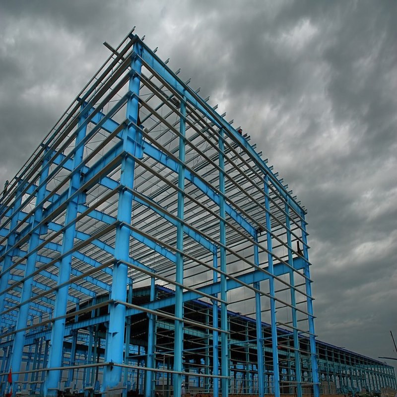 Steel Structure Framed Commercial Office Building Structural Steel Truss Prefab Construction with Drawing