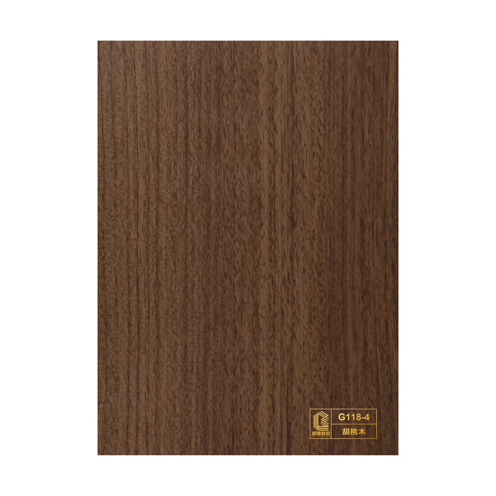 Scratch-Resistant Clear Texture PVC Decor Wood Veneer Film for Kitchen Walls