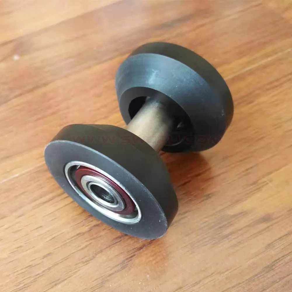 Polyurethane Coated Rubber Casters Wheels, Small Solid Rubber Wheel for Toys