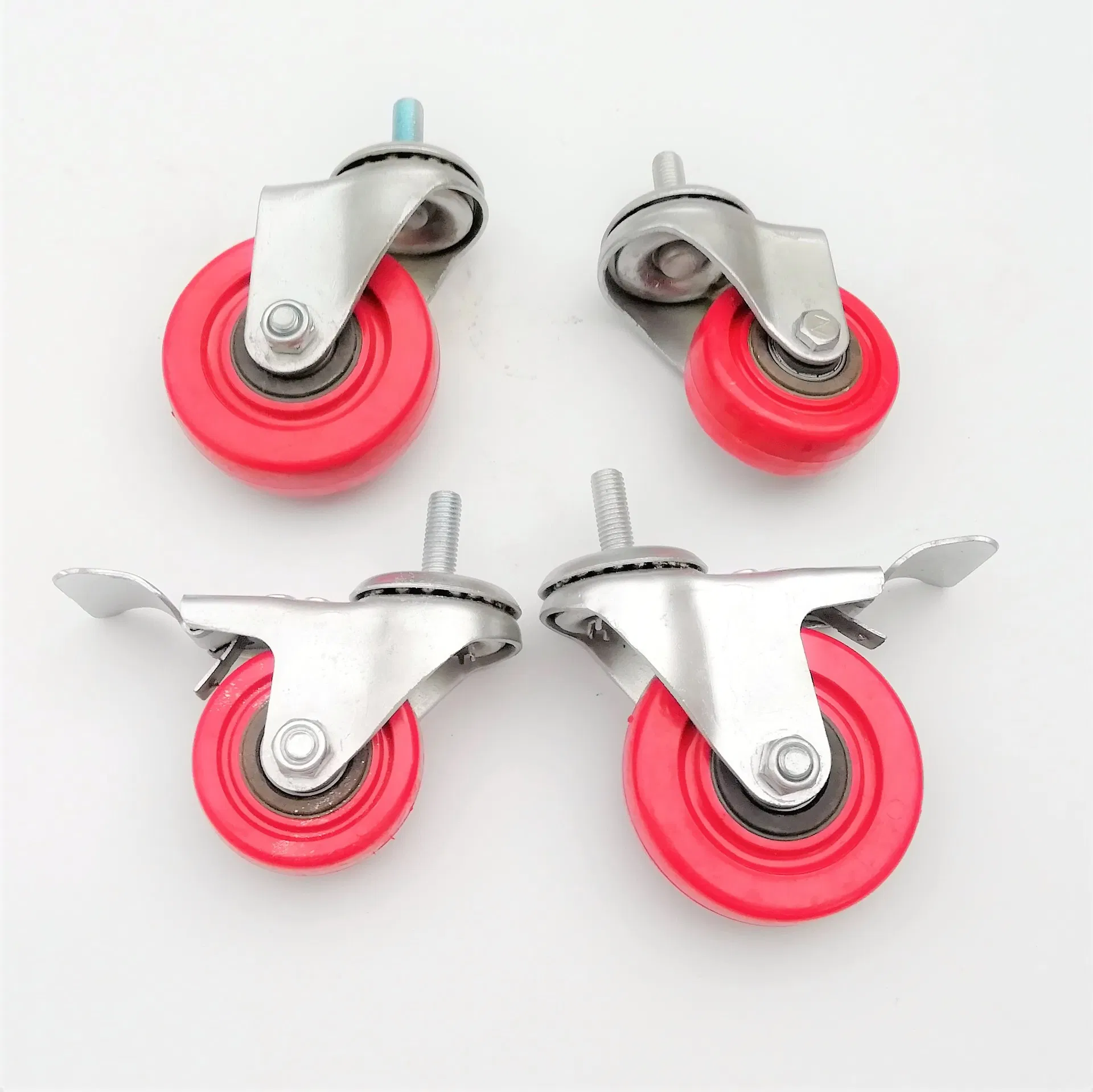 2 Inch Swivel Stem Rubber Trolly Nylon Industrial Rollerblade Office Chair Medical Furniture Heavy Duty Caster Wheel