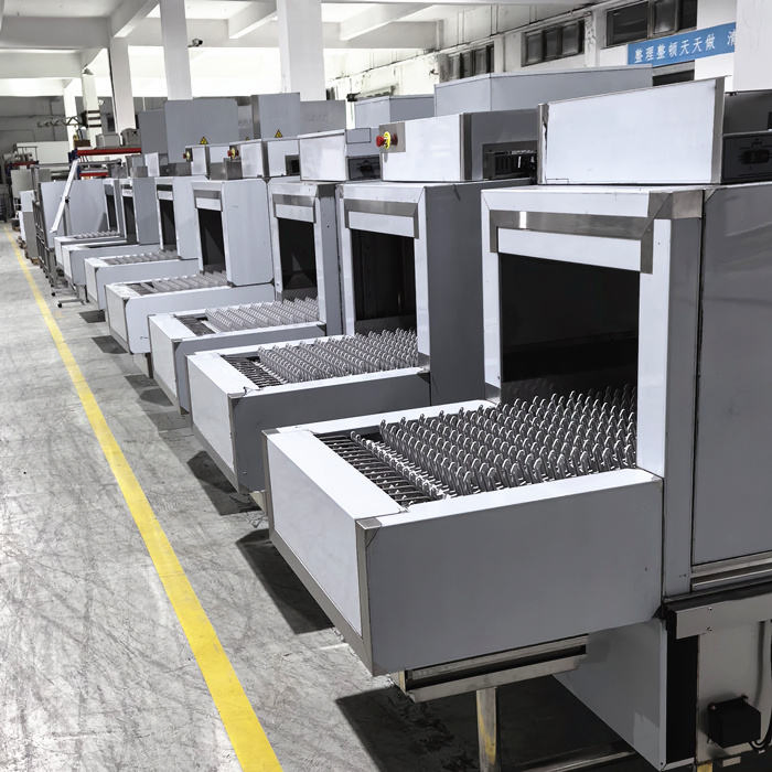 Channel-Type High-Efficiency Commercial Dishwasher for Restaurant Kitchens