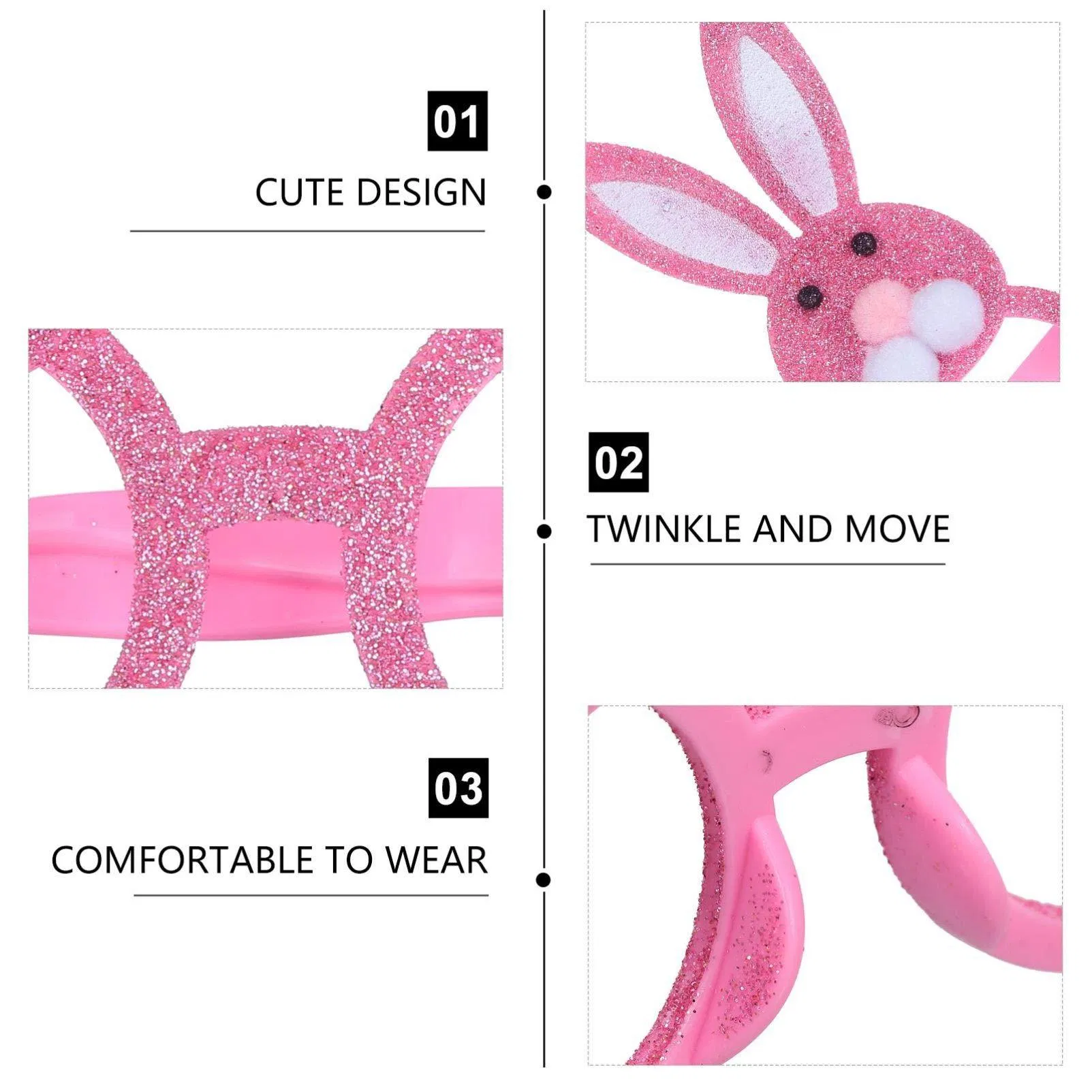 Cute Bunny Themed Party Glasses for Fun Celebrations