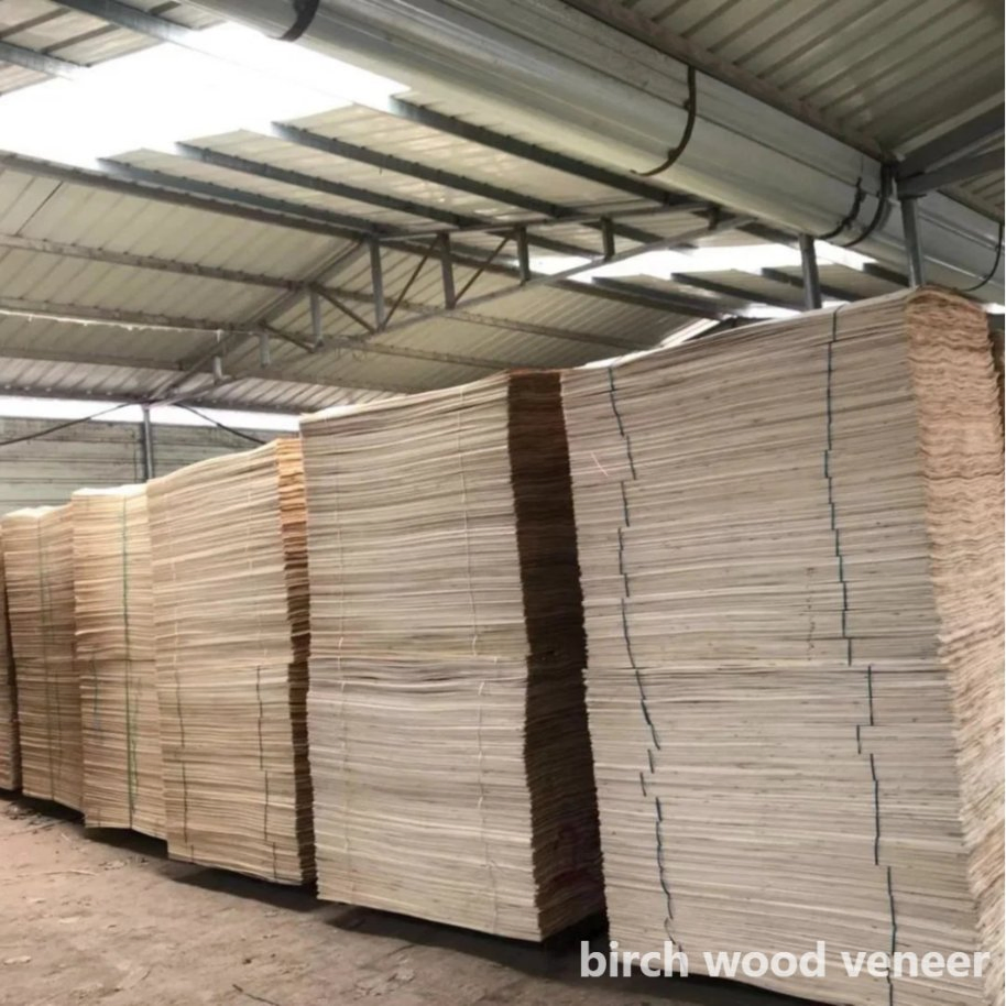 Customized Birch Veneer /Birch Wood Veneer C /D/E Grade for Birch Plywood