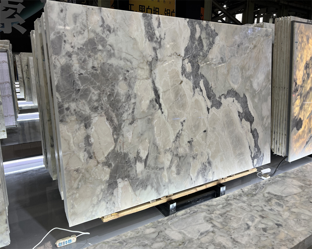 2024 New Popular New Picasso Ntaural Stone Nonopaque Polished Background Wall Flooring Tiles Slabs