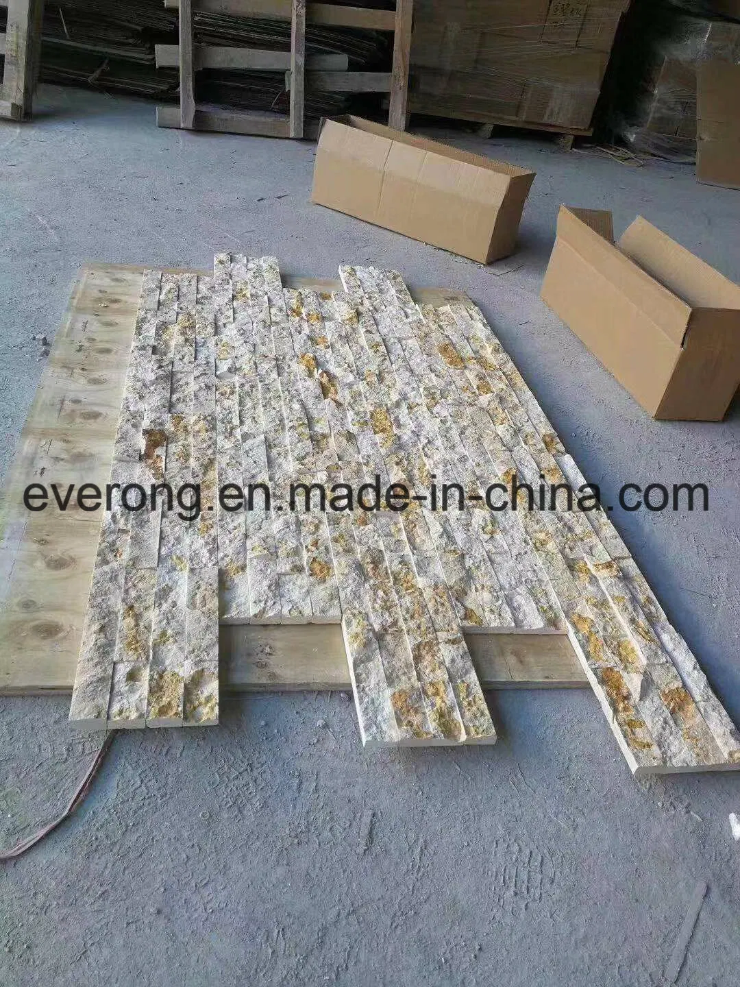 Modern Stlye White /Beige Marble Culture Stone for Feature Wall Cladding