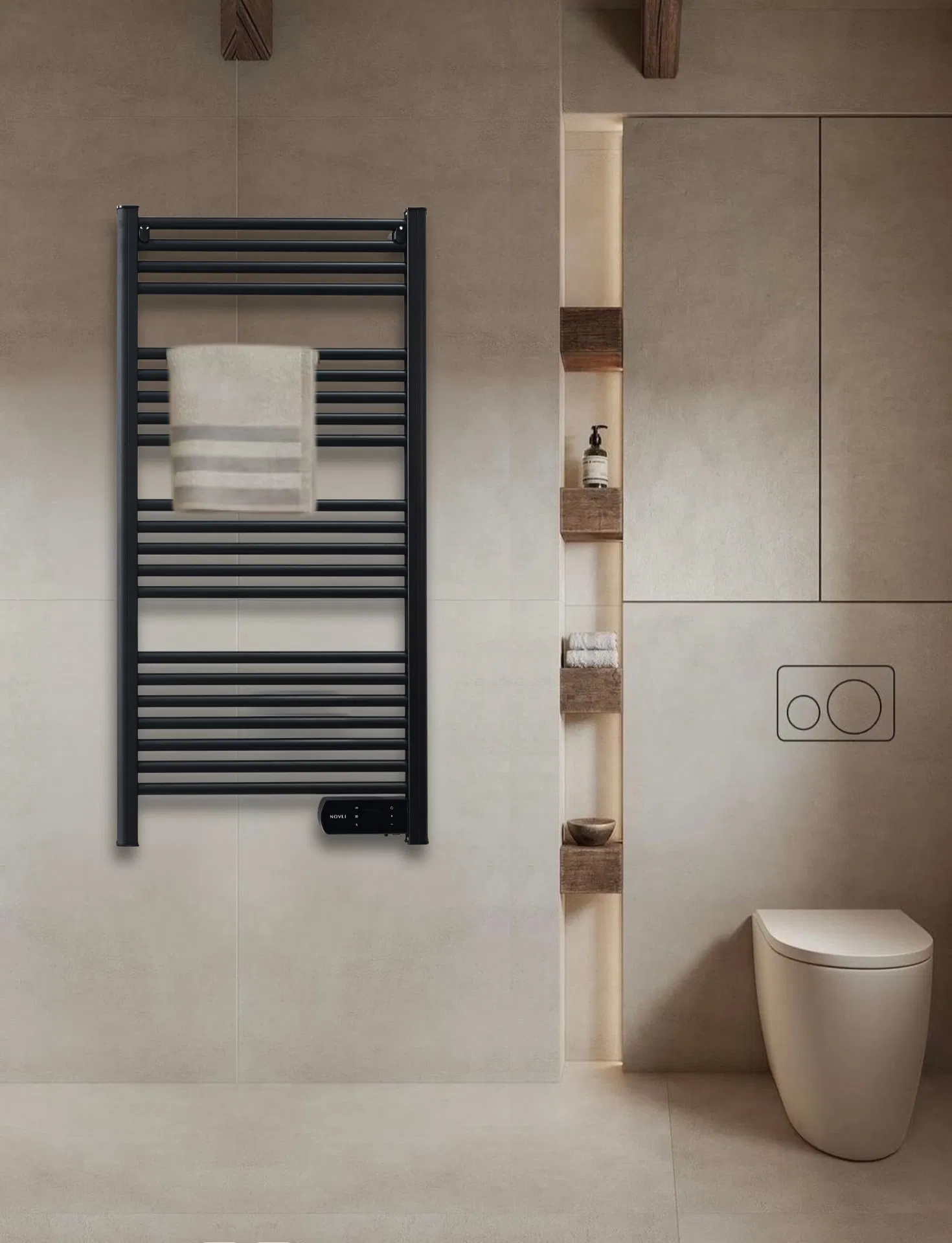 Coloured Straight Heated Towel Rail Choice of Size & Finish Towel Radiator