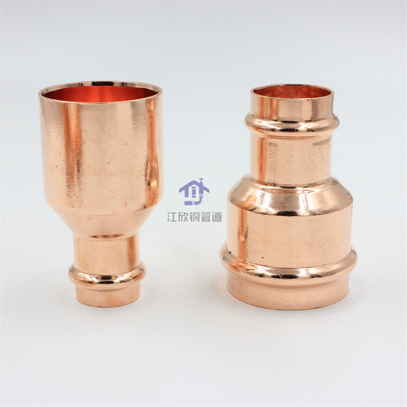Manufacturer F*F Reducer Copper V-Profile Press Coupling Series for Refrigeration System