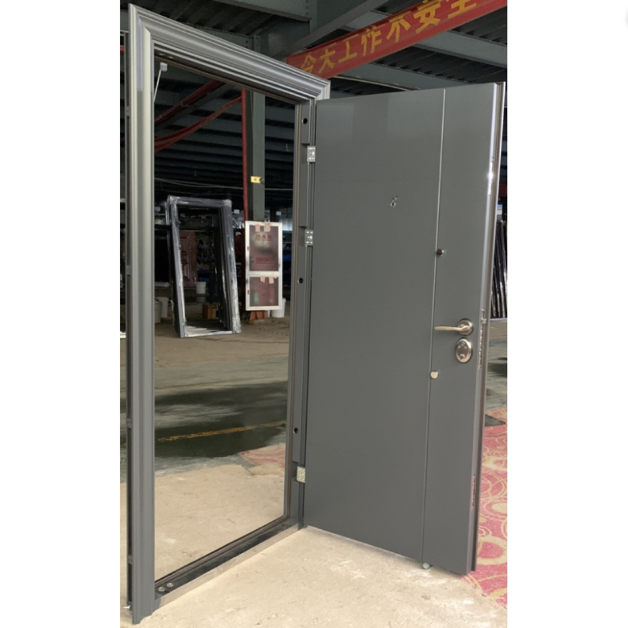 Qualified Wholesale Exterior New Security Single Main Gate Entrance Metal Steel Door