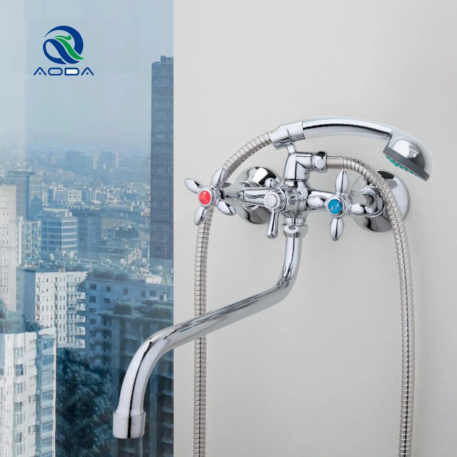 Double Handle Bathtub Faucet (TF-3008)