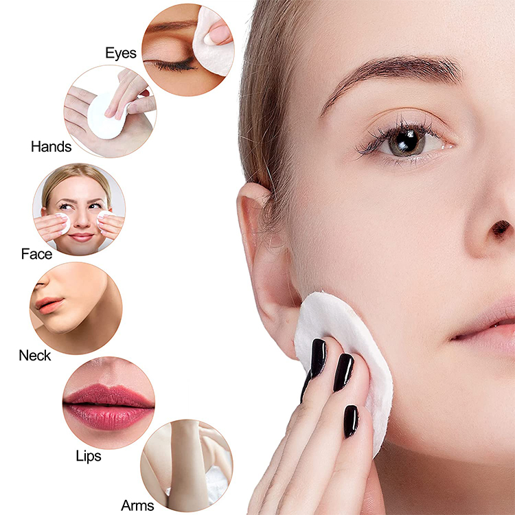 Biokleen New Reusable Fiber Custom Cleansing Pads Organic Eco-Friendly Washable Facial Cotton Makeup Remover Pads