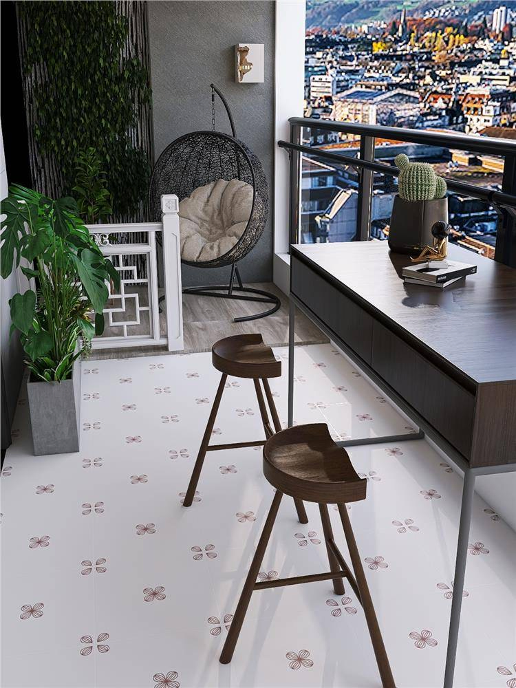 Non-Slip 400X400mm New Decoration Pattern Porcelain Floor Wall Tile for Bathroom Kitchen Balcony