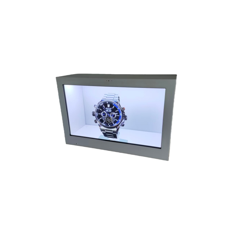 32"Indoor 3D Holographic Display Cabinet Interactive Transparent Cabinet