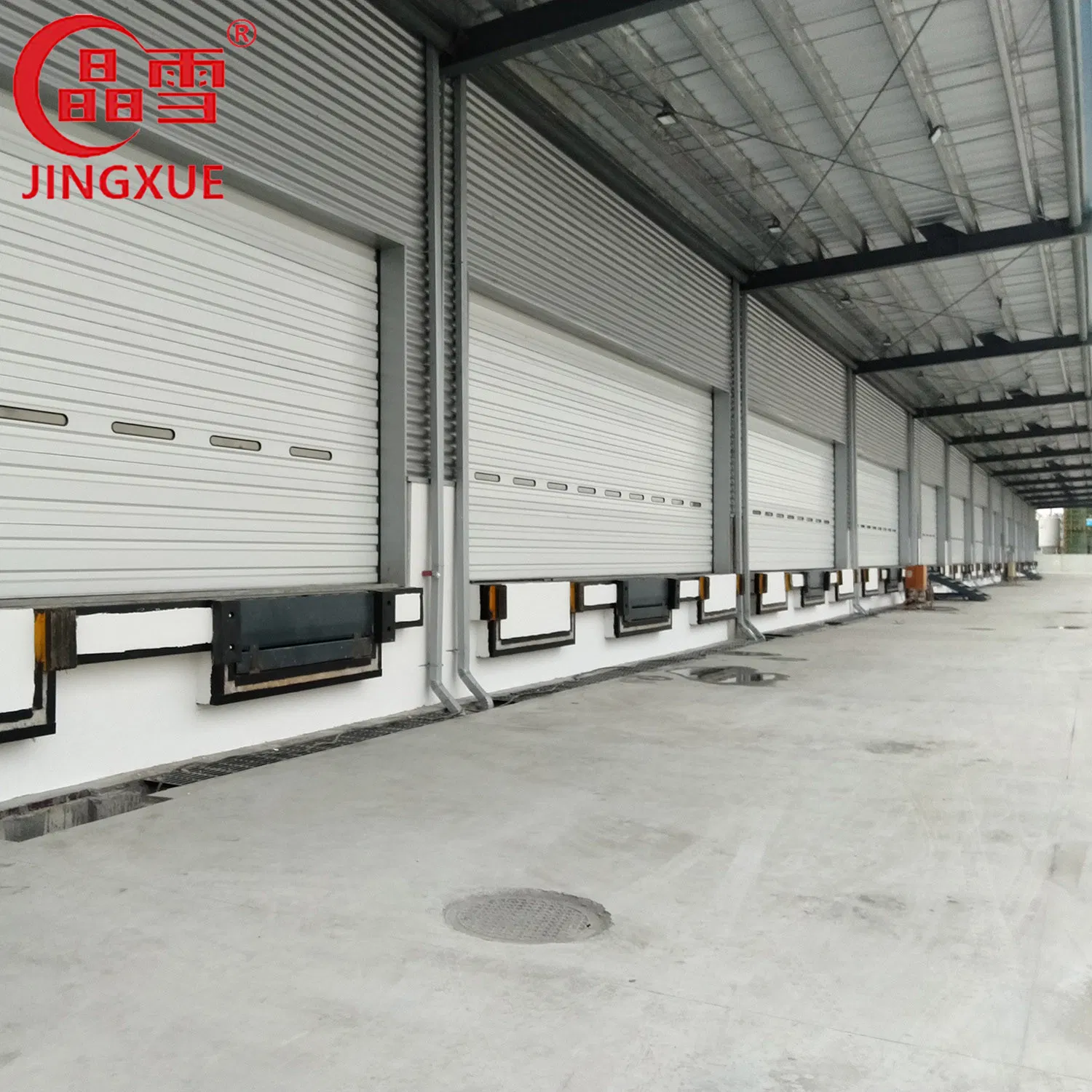 Warehouse Large Span Aluminium Panel Industrial Single Skinned Sectional Door
