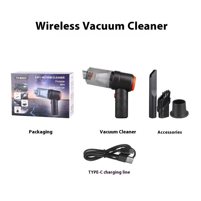 Super Power Wireless Handheld Car Vacuum Cleaner Large Suction Dust Blower with Charging Capability for Home Use