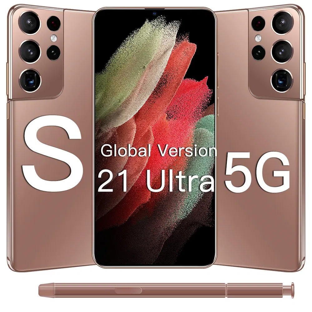 Wholesale Global Version S21 Ultra 4G/5g Mobile Phone Android 6.7 HD Inch 16GB+512GB Smartphone