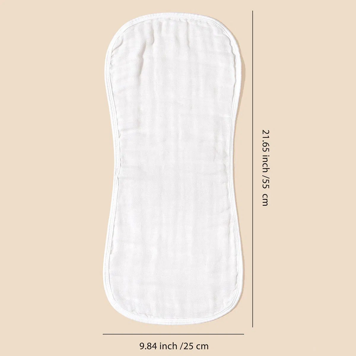 Premium Solid Color Burp Cloth Thick Muslin Cotton for Anti Spit up Protection and Daily Baby Care