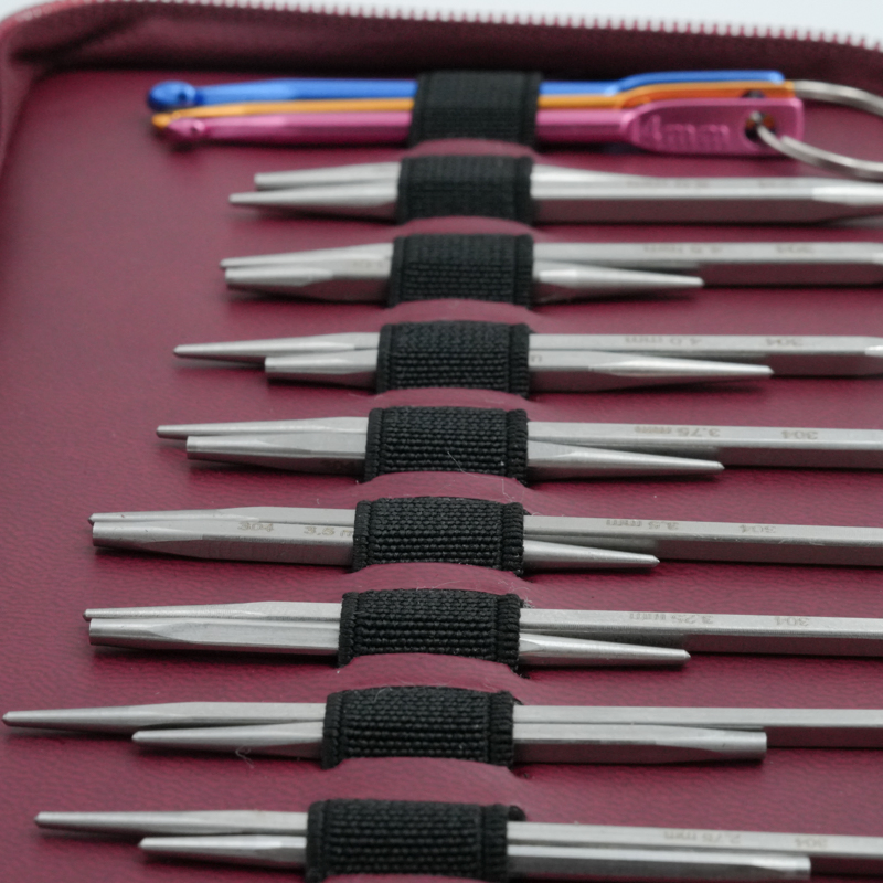 Stainless Steel 304 Interchargable Circular Needles Sets (9PCS)