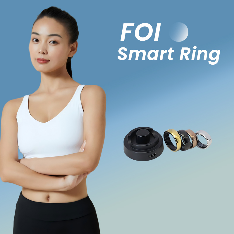 Smart Ring for Sleep Monitoring Fitness Tracker Heart Rate Health Management Waterproof