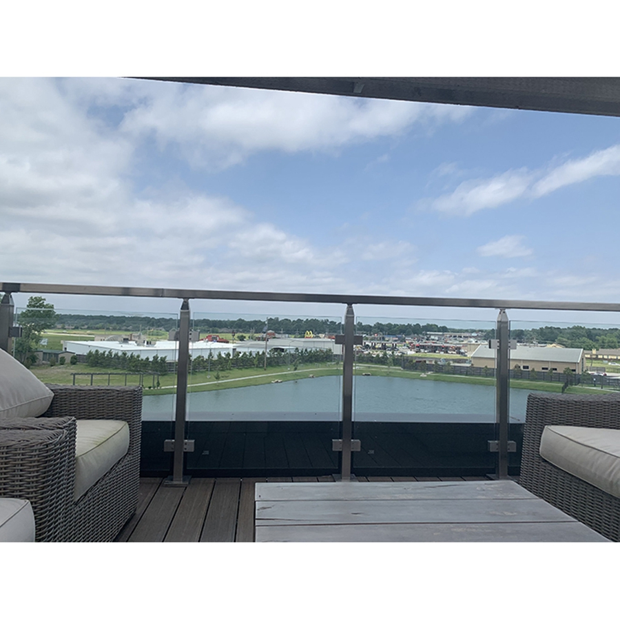 Glass Railing System Outdoor Balcony Glass Railing Spigot Balustrades