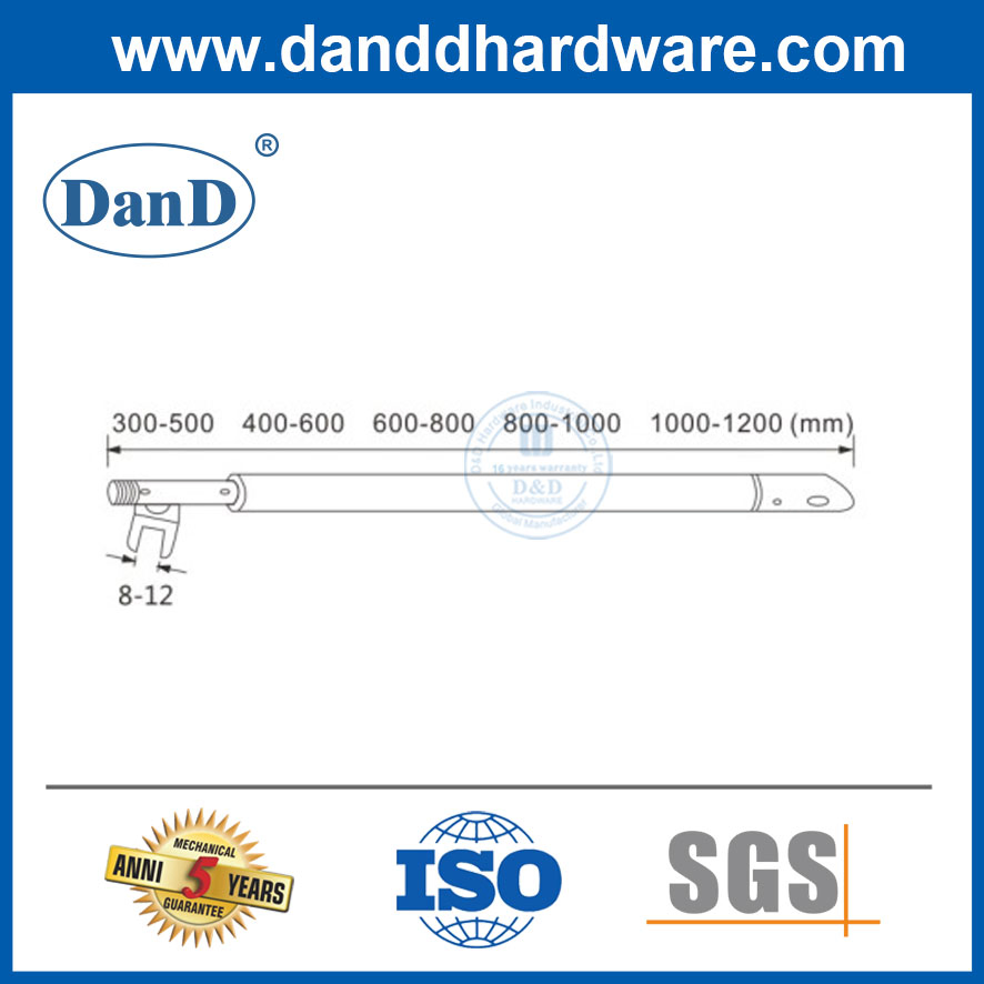 Factory Direct Supply Commercial Bathroom Adjustable Shower Rod