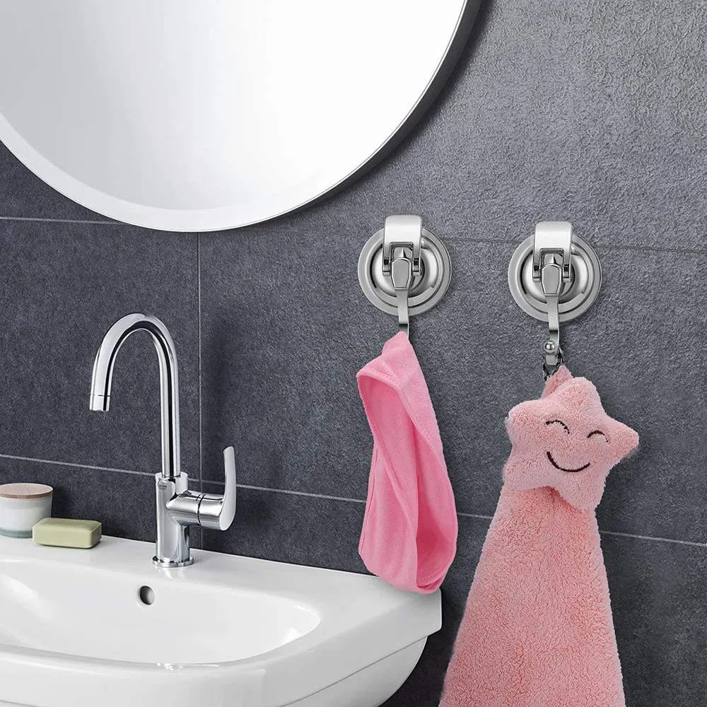 Heavy Duty Kitchen Bathroom Shower Suction Cup Hooks Vacuum Hooks Clothes Hooks