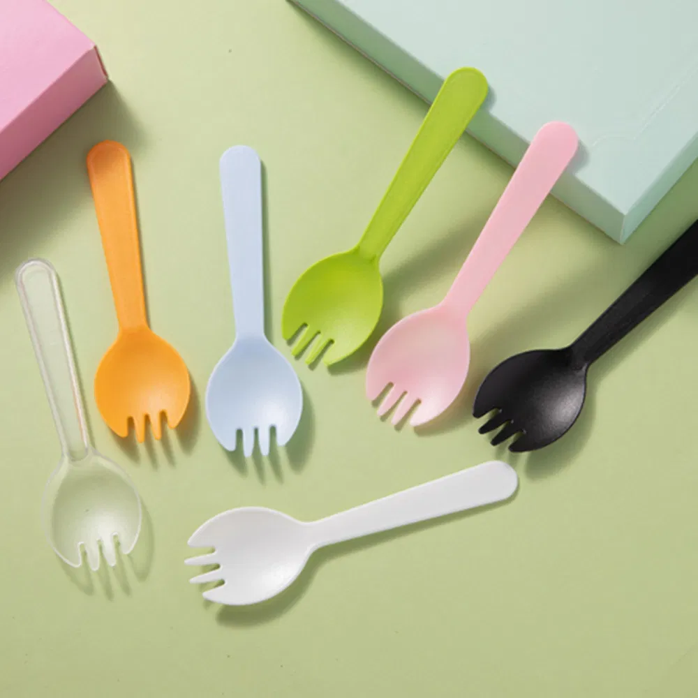 Colorful Disposable Cutlery Pink 115mm Cake Knife Party Supply