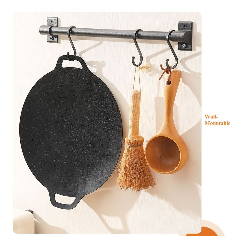 Maifan Stone Grill Pan - Non-Stick Smokeless BBQ Teppanyaki Pan, Home/Outdoor Use, Induction/Gas Stove Compatible, Easy to Clean