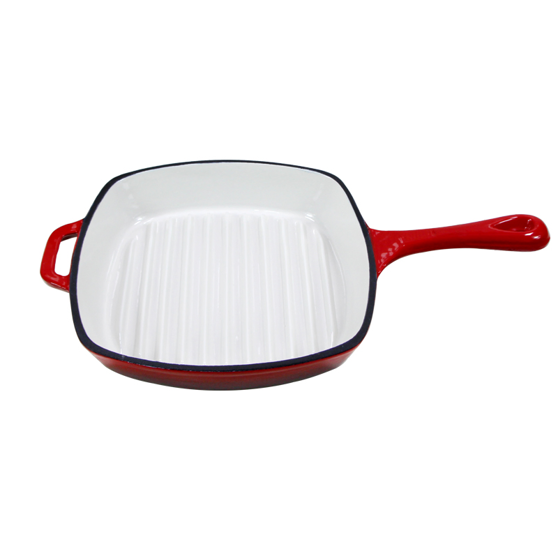 Cast Iron Griddle Pan 13 Inch - Pre-Seasoned Non Stick Surface European Cookware