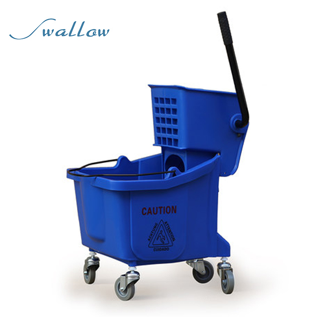 Side Press Wringer Commercial Mop Bucket on Wheels