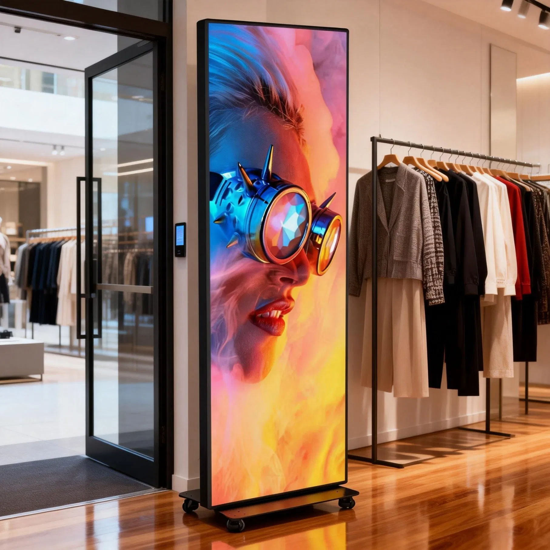 P1.86 CE EMC Certified Gob LED Poster Signage Screen with Dynamic Content