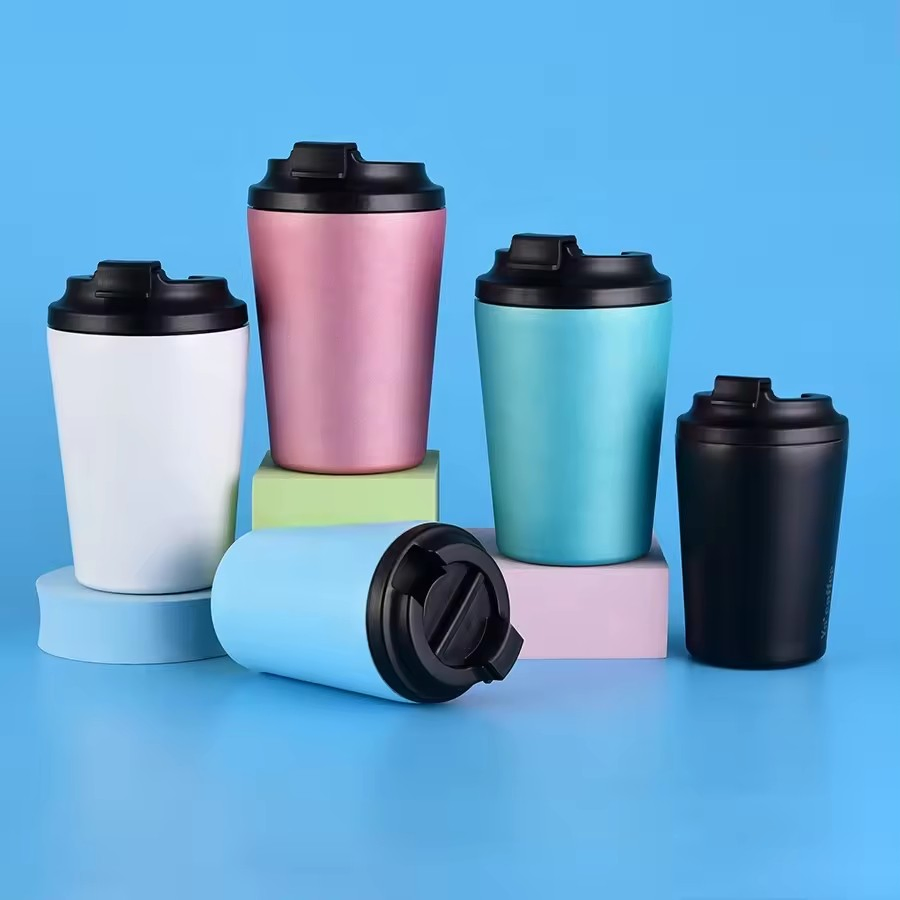 Trending 2025 260/380ml Portable Thermal Insulated Reusable Coffee Travel Tumbler Water Bottle Mug for Gifts Vacuum Tumbler