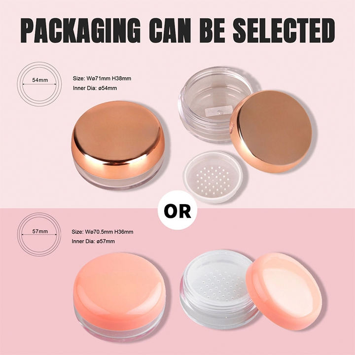 Private Label Long-Lasting Oil Control Loose Setting Powder Custom Logo Talc-Free Pink Blurring Makeup Makeup Setting Powder