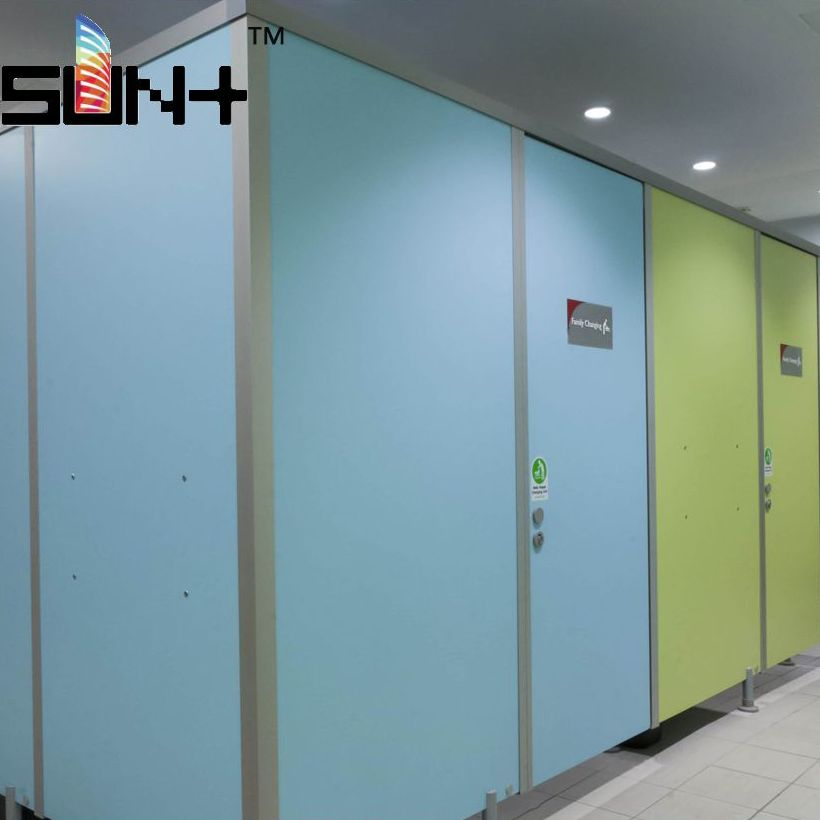 Anti-Fire & Water-Proof Fire-Resistant Compact Laminate HPL Toilet Partition for Hospital/Gym/Supermarket