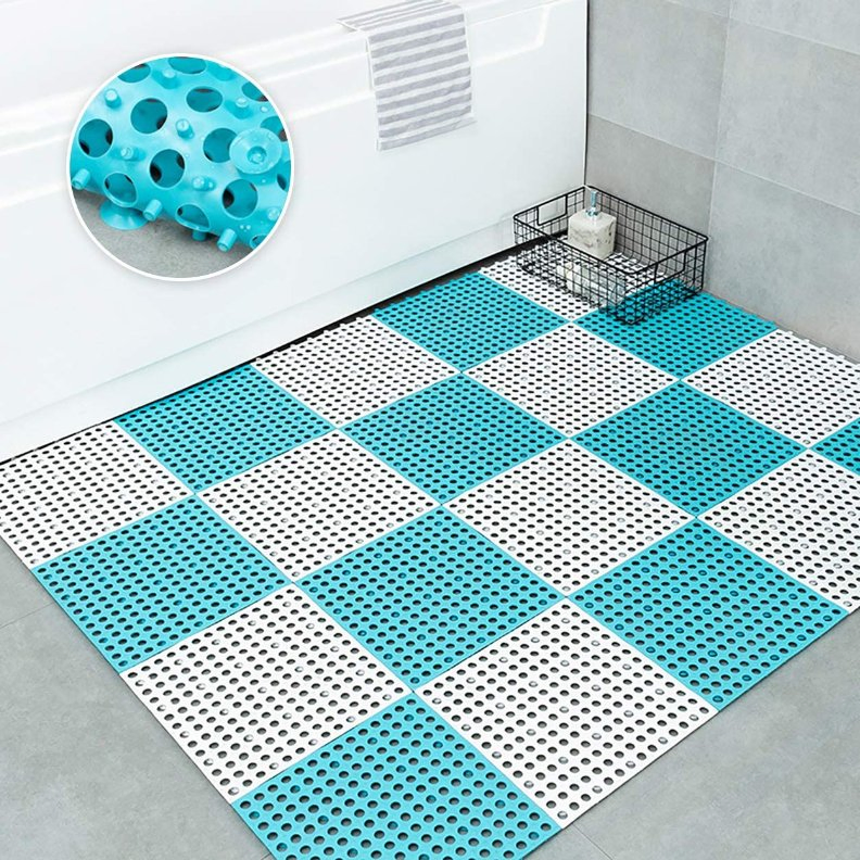 Eco-Friendly PVC Indoor Non-Slip Interlocking Floor Mat for Drainage