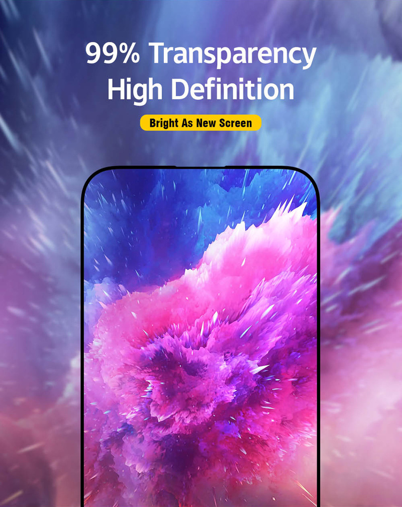 Защитное стекло для всех моделей iPhone с лёгкой установкой