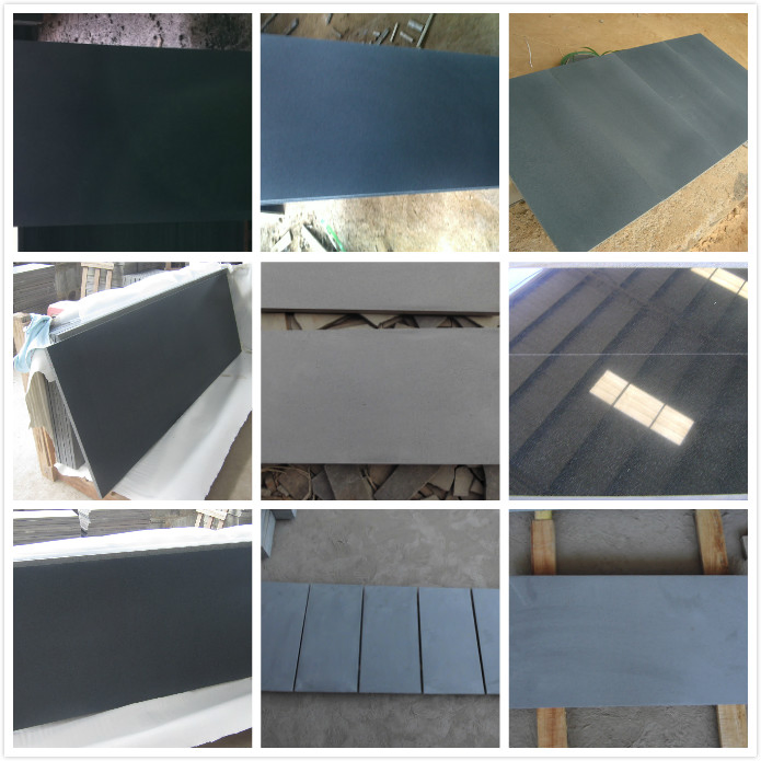 Natural Honed Polished Basalt Blue Stone for Driver Paver